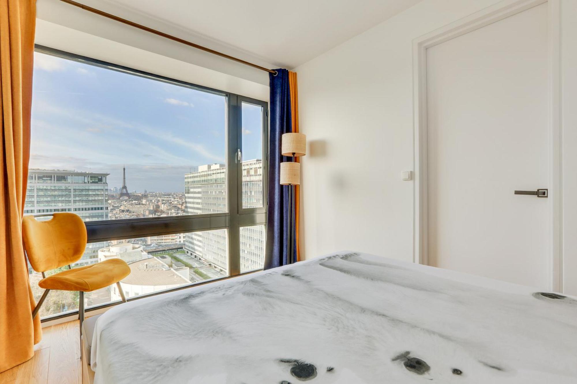 Paris Luxury Apartment 75M2 With Eiffel Tower View, 1 Min Metro, Parking Extérieur photo