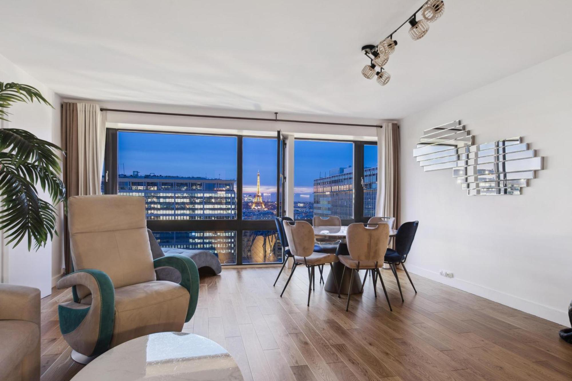 Paris Luxury Apartment 75M2 With Eiffel Tower View, 1 Min Metro, Parking Extérieur photo